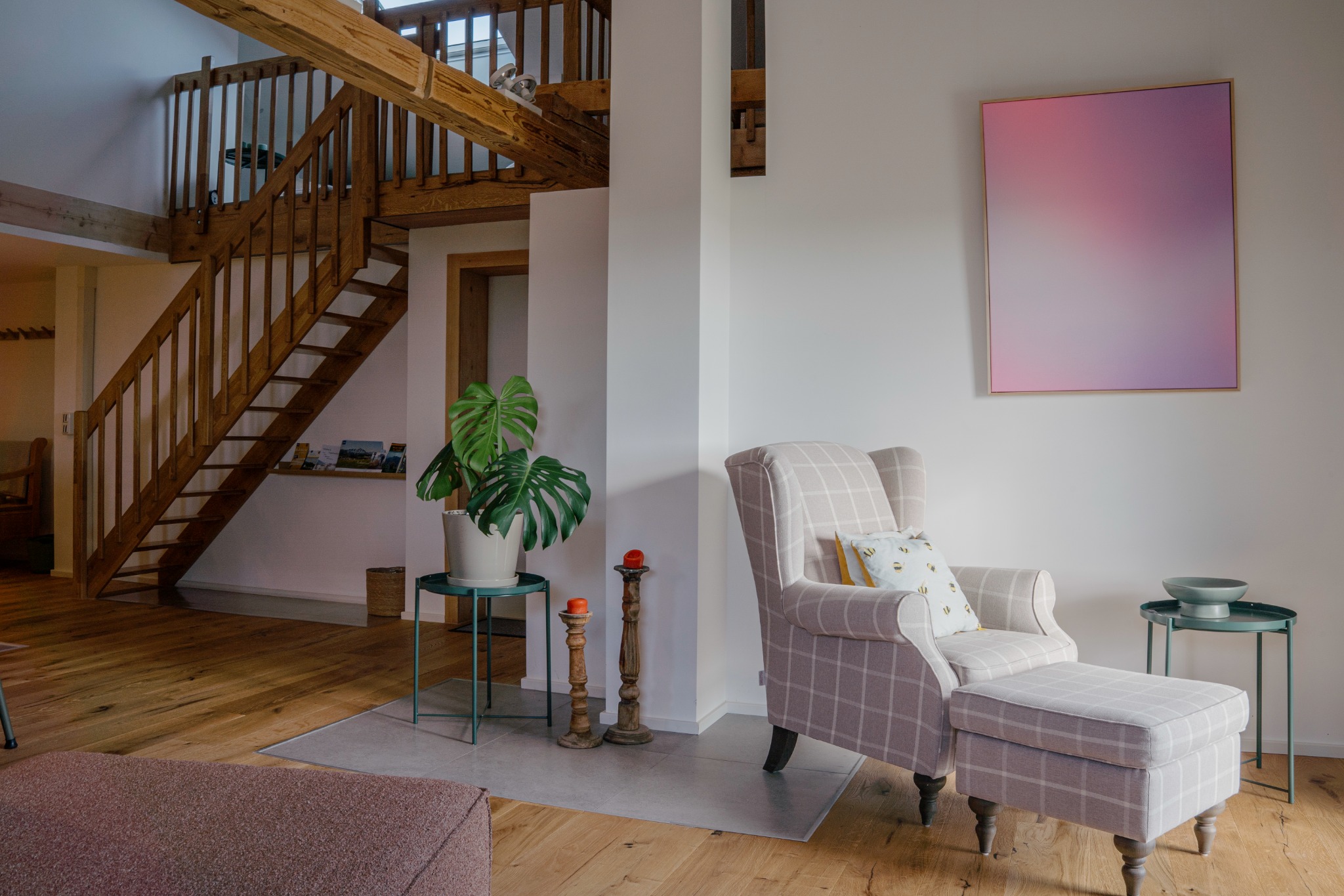 Wohnbereich der Ferienwohnung Albis